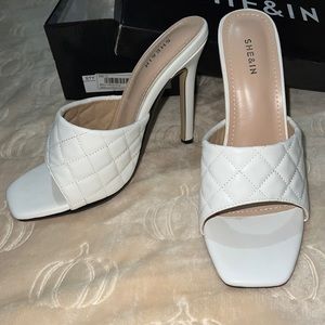 White quilted heels !